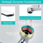 Rotation Multi-angle Mousseur Robinet Economie Eau, Economiseur D'eau pour Douche Robinet, Extension Filtre Embout Robinet, Douc