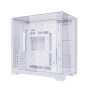 Lian Li O11 Vision Boîtier PC de Gaming ATX Compact en Aluminium et Verre trempé Blanc