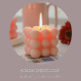 NICAVKIT 2 Pcs Bougie à Bulles, Cube Soja Cire Bougies Bougie Parfumée Décorative Bougies Esthétiques Pour Chambre à Coucher Cha