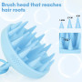 Alyvisun Brosse Massage Cuir Chevelu, Brosse en Silicone Douce, la Relaxation et la Propreté de la Tête, Exfoliation pour le Cui