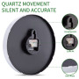 ACCSHINE Horloge Murale Numérique silencieuse sans tic tac Lumineuse 30 cm Design Moderne - Grande Digitale à Piles - Facile à L