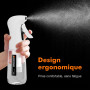 GRIFEMA Pulvérisateur d’Eau 200 ml Blanc – Spray Réutilisable à Brume Fine pour Cheveux, Visage, Plantes et Soins Personnels, GE