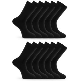 Basic Treasure Lot de 20 paires de chaussettes pour homme - Coton respirant - Coloris Noir, Bleu ou Gris - Tailles 39-42, 43-46,