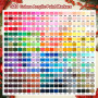 Efimeso 320 Couleurs de Feutre Acrylique Set de Marqueurs, Feutres Coloriage Adulte,Acrylic Marker à base d'eau pour Roche, Tiss