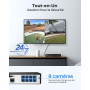 Reolink 4K PoE NVR 8 Canaux Caméra de Sécurité à Domicile Enregistrement de Vidéo avec Disque Dur de 2TO Supportez 16MP/12MP/8MP