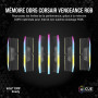 CORSAIR Vengeance RGB DDR5 RAM 8Go (1x8Go) 5200MHz CL40-40-40-77 1.25V Intel XMP 3.0 Mémoire pour Ordinateur de Bureau – Noir (C