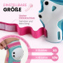 99FLIPS Protection Roller Enfant Fille 3-12 Ans - Genouillère, Coudières et Protège-Poignets [6pcs] - Protection Skateboard Trot