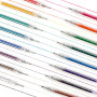 Grabie Stylos à encre gel à paillettes - 18 couleurs - Stylos à encre gel métallisée pour coloriage, marqueurs rétractables à pa