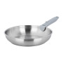 Sitram 716942 Lot de 3 Poêles 100% Acier Inoxydable ARPEGE Ø 20,24,28 cm Ext. Miroir - Cuisine saine car SANS Revêtement Anti-ad