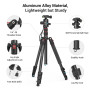 SMALLRIG CT-10 Trépied Monopode pour Appareil Photo, 72" 182cm Trépied en Aluminium Léger et Portable, Rotule Panoramique à 360°