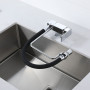 SJQKA Robinet Cuisine Rabattable Mitigeur Cuisine Rabattable 2 Modes D'évacuation De L'eau Robinet Cuisine Sous Fenêtre Pliable 