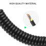 aceyoon Cable USB C Spirale, 3A 60W Câble USB vers USB C Charge Rapide Support QC3.0 Cable USB C Coudé Court Compatible avec Gal
