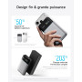 CUKTECH 15 Air 100W Totale Batterie Externe 15000mAh Power Bank, 3-Ports USB C Batterie Externe Charge Rapide avec écran TFT, Ba