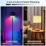 Oumida Ampoule Connectée WiFi, Ampoule LED E27 Multicolore 3000K-6500K, Dimmable 9W 806Lm, Compatible avec Alexa et Google Home,