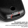 NJCXOLA Boitier de clé 2 Boutons sans Lame Compatible avec Renault Clio 3, Twingo 2, Master 3, Kangoo 2, Trafic et Modus | Coque