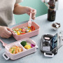 Electri-HQ Boîte à déjeuner à 3 compartiments, 1400 ml, passe au micro-ondes et au lave-vaisselle, chauffante, pour enfants, éco