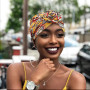 DRESHOW 5 Pièces Turban Africain pour Femme Bonnet Pré-noué Bonnet Chimio Casquette de Perte de Cheveux Chapeau