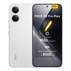 POCO X8 Pro Max, Smartphone 12+256 Go,Processeur Haut de Gamme Dimensity 9500s,écran AMOLED Ultra-Lumineux, 50 MP Light Fusion 6