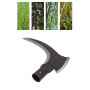 Bewinner Double Faux, Double Faucille en Acier à Haute Teneur en Manganèse, Double Faucille Facile et Confort, Outil de Jardinag