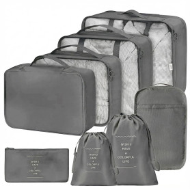 Organisateur Valise 8 Pièces,Organiseurs de Bagage pour Voyage,Packing Cubes de Voyages Pochette,Sacs Rangement de Valise Voyage