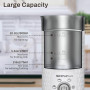 SIMPLETaste Mousseur à lait électrique 4 en 1, mousseur à lait automatique chaud et froid et chauffe-lait pour latte, cappuccino