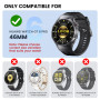 Neitra 2 Pièces Coque pour Huawei Watch GT 6 Pro 46mm Protection Écran, Dur PC Bumper Case avec Protecteur D'écran en Verre Trem