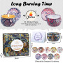 Bougie 9 Pièces - Aottom Bougie Parfumées Ensemble Idées de Cadeau Anniversaire Femme Candle Jarre à la Cire de Soja Naturelle C