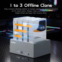 MAIWO Cloneur de disque dur à 4 baies, station d'accueil SATA SSD/HDD 2,5/3,5" avec clone hors ligne, adaptateur USB 3.0 vers SA