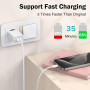 Cable USB C Charge Rapide [2Pack/3m] 3.1A Chargeur Type C Nylon Câble USB A vers USB C pour iPhone 16 15,Galaxy S23 S22 S21 S20 