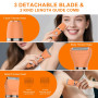 Scttomon Rasoir Electrique Feminin Tondeuse précise pour visage et zones sensibles, Tondeuse à poils corporels pour visage, jamb