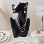BORDEAG Présentoir à bijoux, collier, mannequin de vitrine - Buste - Présentoir à bijoux - Pour colliers, boucles d'oreilles - N