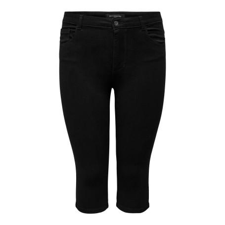 ONLY Carmakoma Caraugusta Life Hw Skinny Knickers Black Shorts Femme