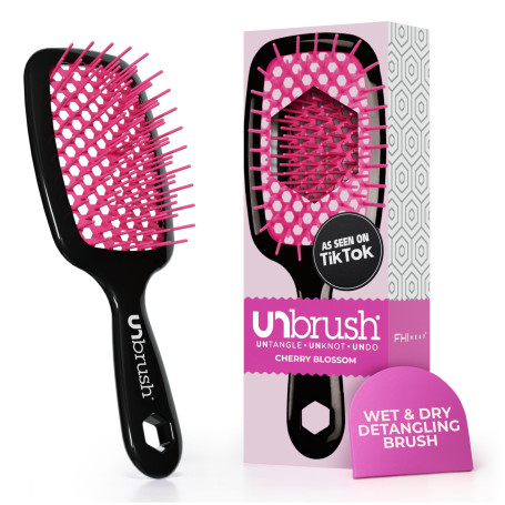 FHI Heat UNbrush Brosse Démêlante à Cheveux Secs ou Mouillés, Brosse à Cheveux Aérée, Brossage sans Douleur, Toute Chevelure, Pi
