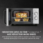 CASO MG 25 Ecostyle Ceramic - Micro-ondes 2-en-1 sans plateau tournant avec gril 1000 W, capacité 25 L, minuterie jusqu’à 30 min