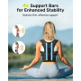 Rakiie Correcteur de posture pour femmes et hommes, soutien dorsal amélioré avec soutien renforcé, étirement des épaules avec ép