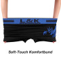 L&K Lot de 5/8/10 Boxers rétro en Microfibre Collection, Tailles S-3XL, Confortable et sans Coutures latérales gênantes, différe