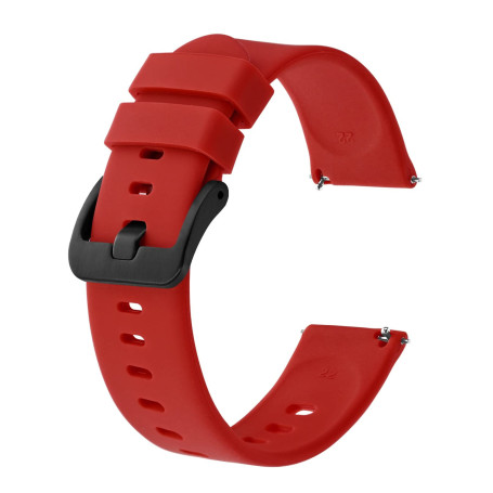 BISONSTRAP Bracelets de Montre en Silicone, Bracelets Minces à Dégagement Rapide, 14mm 16mm 17mm 18mm 19mm 20mm 22mm