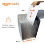 Amazon Basics Porte-documents type trieur à soufflets Format lettre (A4), Lot de 1, Noir