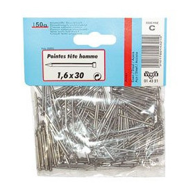 Pointes Acier VYNEX Tête Homme 1.5x25mm - 150g