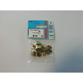 Clous Tapissiers en Acier Doré VYNEX - 14mm x24
