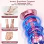 Glovios Rapeuse Pieds Électrique Puissante, 2 en 1 RâPe Electrique Pieds, Plusieurs Vitesses Réglables Ponceuse Pieds Electrique