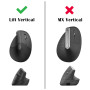co2CREA Dur Étui de Voyage Rigide Housse Cas pour Logitech Lift Souris Ergonomique Verticale(boîte Seule,Case Only) (Noir)