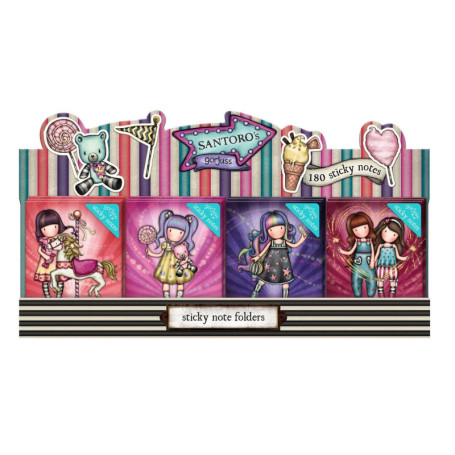 Carnet de Notes Adhésives Gorjuss Fairground Carousel - Multicolore