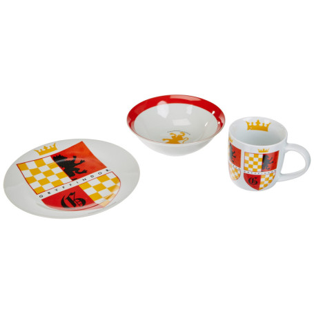 Set de Vaisselle Harry Potter Gryffondor en Porcelaine pour Enfants