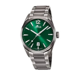 Montre Analogique Étanche LOTUS avec Cadran Vert