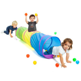Tunnel Pliable avec 25 Balles - Jouet Éducatif pour Enfants