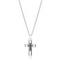 Collier en Acier Inoxydable pour Homme avec Croix IP Noire - Viceroy 48 cm