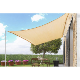 Voile d'Ombrage Rectangulaire Beige 3 x 4 m - InnovaGoods