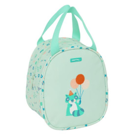 Sac Porte-Goûter Safta PREESCOAR FIESTA - Résistant et Pratique, Vert, 19x14x22 cm