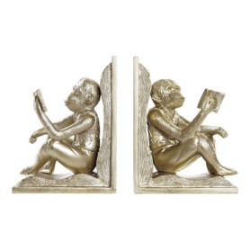 Serre-Livres en Résine Champagne Design Colonial - DKD Home Decor